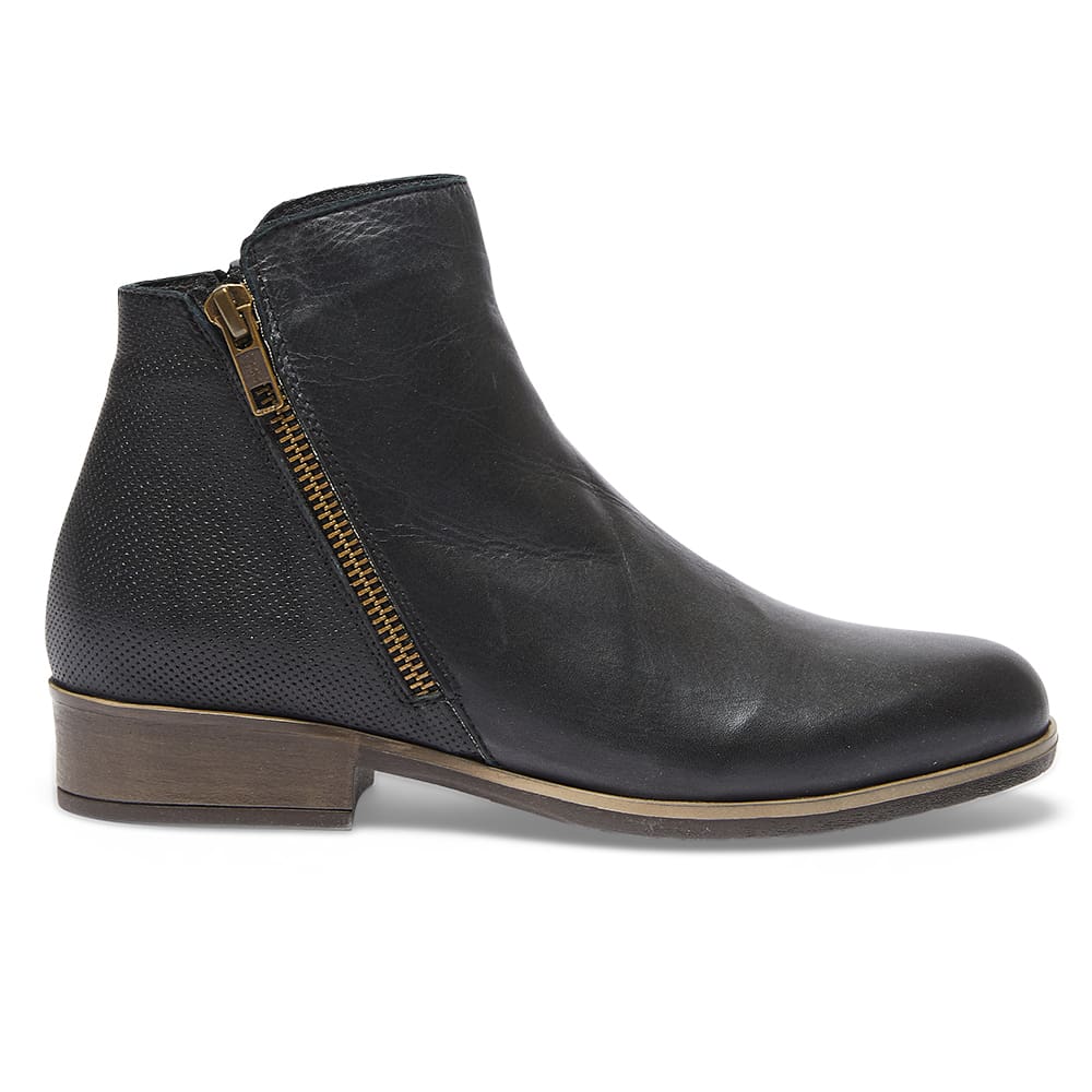 Lido Boot in Black Leather